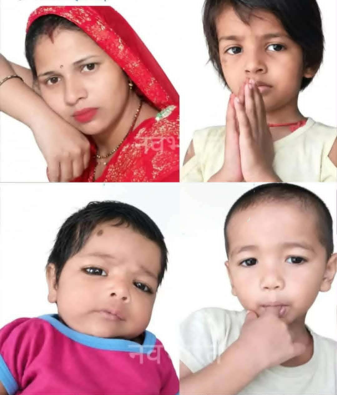 मध्यप्रदेश – पत्नी और तीन मासूम बच्चों की कुल्हाड़ी से हत्या