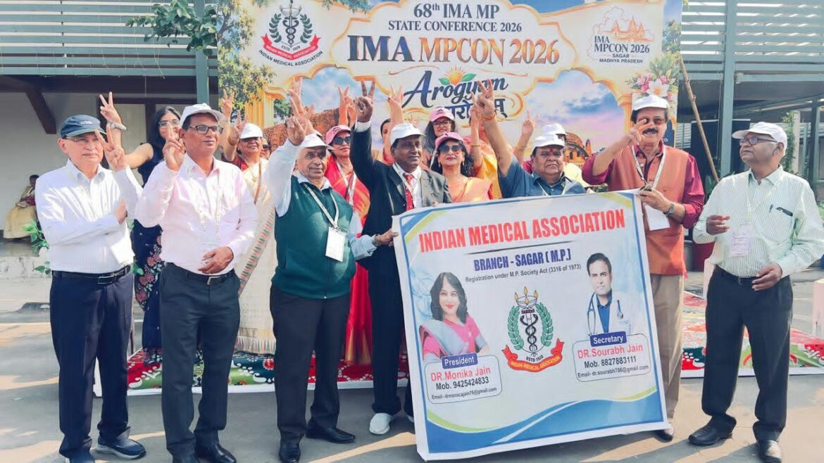 IMA MP State Conference 2026 में स्तन कैंसर जागरूकता हेतु वॉकथॉन का आयोजन